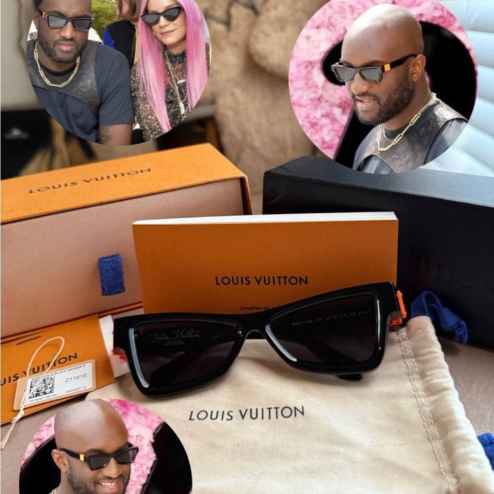 Louis Vuitton Black and Orange Sunglasses